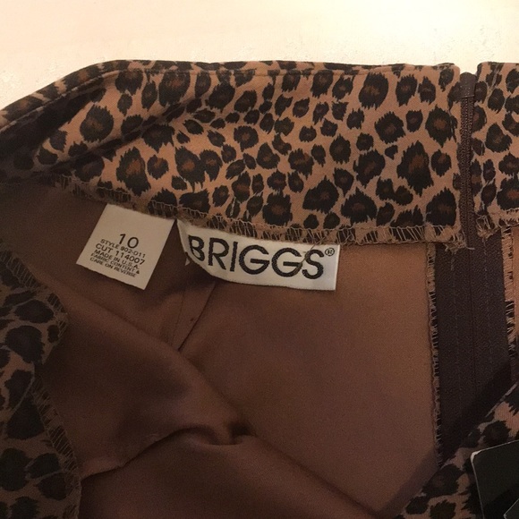 Ladies Briggs Leopard Spandex Stretch Skirt - Picture 4 of 11